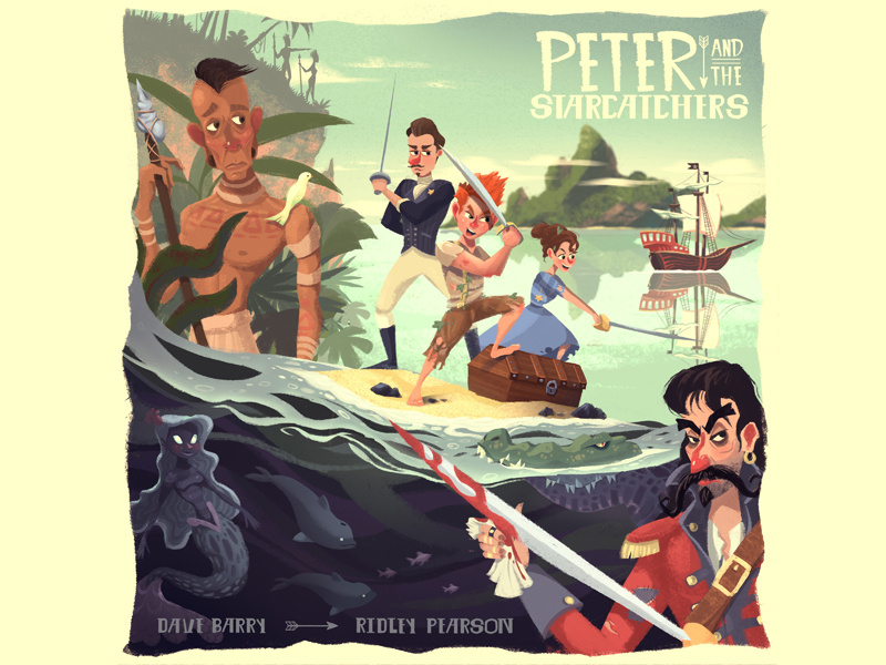 Peter and the Starcatchers illustration book peter pan illustration book peter pan