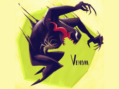 Venom character comics illustration