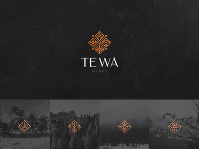 TEWA wines branding design icon logo