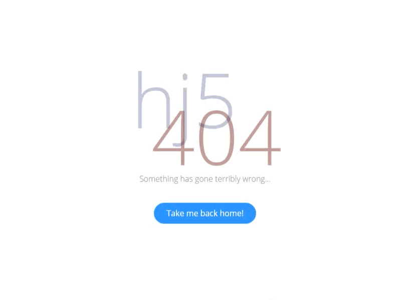 404 Page concept