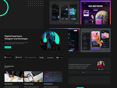 Creative Dark Theme Portfolio