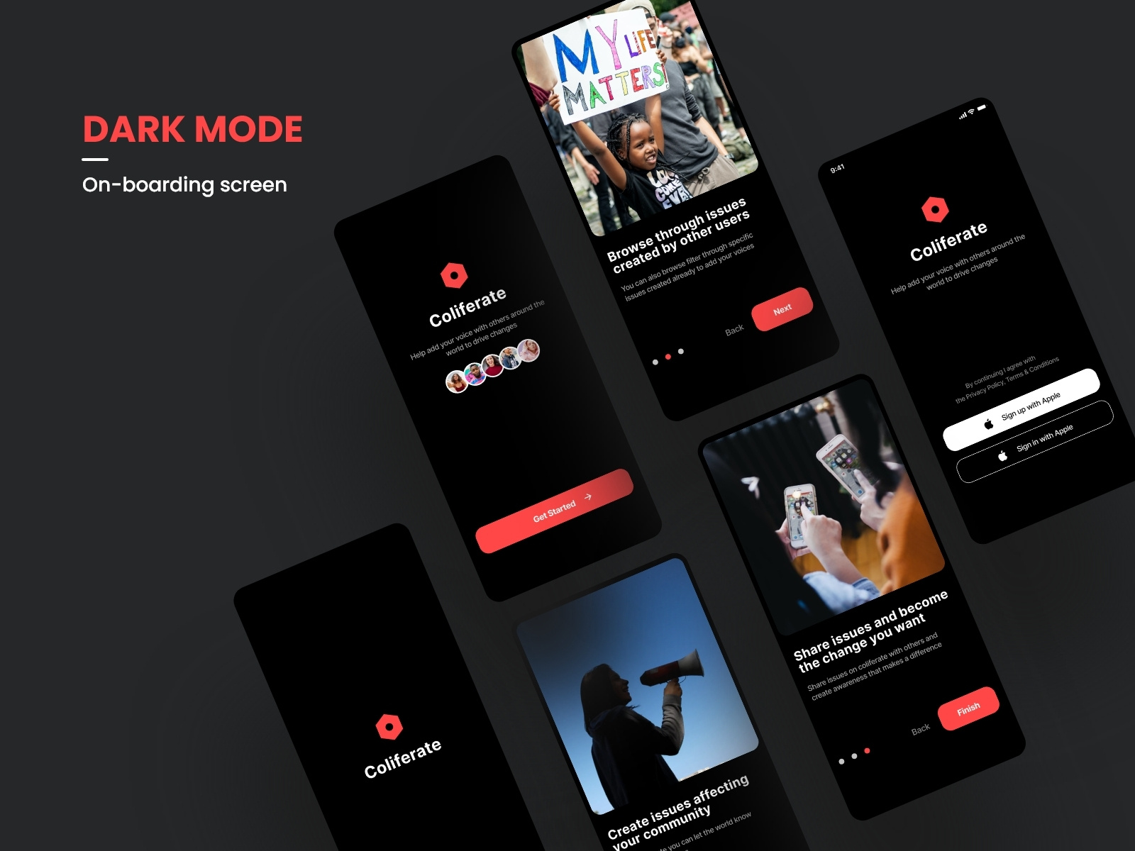 On Boarding Screen (Mobile - Dark Mode) by Melody Onyeocha on Dribbble