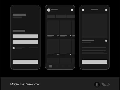 Mobile Lo-Fi wireframe