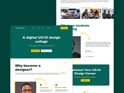 Design Academy - Landing page academy design figma landing landingpage ui ux web