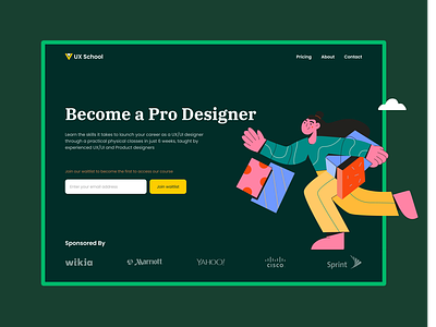 Waitlist Hero Design colorful coming soon design designer hero illustration landing subscribe ui wait list waitlist web