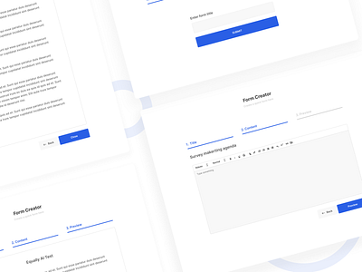 Rich Text Form Creator design designer figma form product design richtext stepform ui uiux ux web