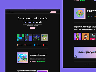 Discova Waitlist - Buy and Sell Metaverse Lands blockchain clean design colorful coming soon crypto design figma landing meta metaverse minimalist nft teams ui ui design ux ux design waitlist web web3