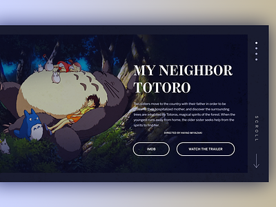 Studio Ghibli Info Design digital film movie ui ui web design
