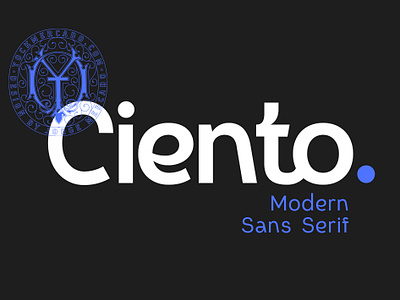 Ciento Sans Typeface branding display letter logo sans serif texture type typeface typography