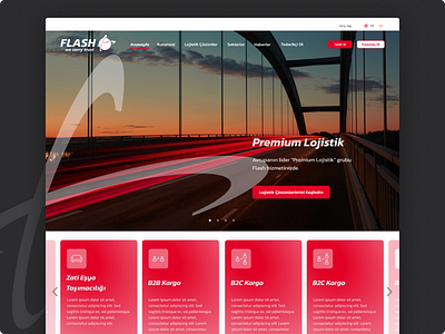 Flash Global / Logistics Solutions design ui ux