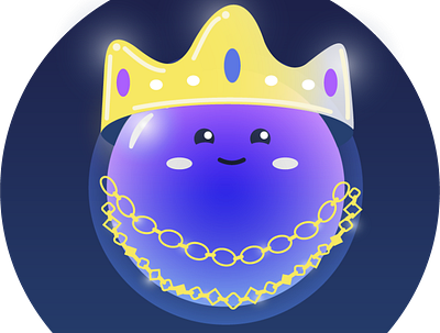 king emoji app bubble crown design emoji hat icon illustration king vector web