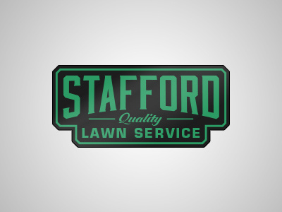 Stafford branding eco green identity landscaping lawncare logo quality