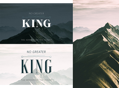 No Greater King graphic design