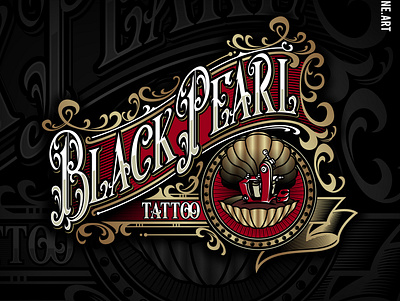 Black Pearl tattoo custom lettering lettering lettering art lettering logo tattoo tattoo font tattoo lettering