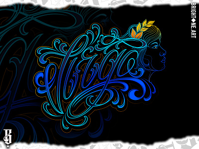 Zodiac - Virgo design lettering lettering art tattoo art tattoo lettering typography virgo zodiac