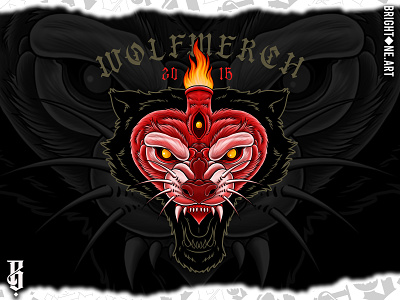 Wolfmerch illustration artwork brand clothing illustration neo traditional tattoo tattoo wolf wolf tattoo