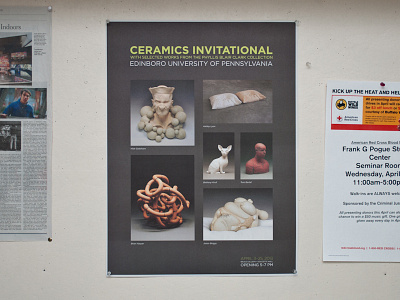 Ceramics Invitational ceramics design designer edinboro edinborouniversity graphic graphicdesign invitational paulinegoan paulinegoandesign studentwork