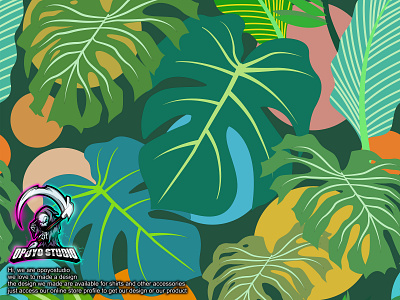 leaf pattern banana leaf bloom blossom design floral flower garden icon illustration leaf monstera opoyo studio palm pattern plant succulent tropical vector