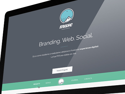 Muse — New Website branding muse comunicazione portfolio restyling web design website