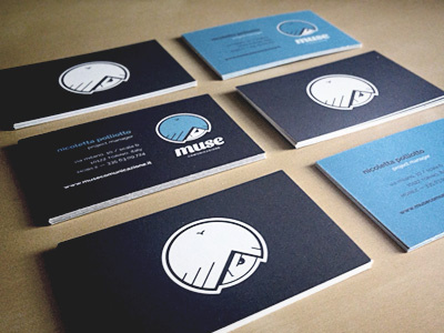 Muse — Business Cards branding business card business cards cards design logo logo design muse comunicazione print