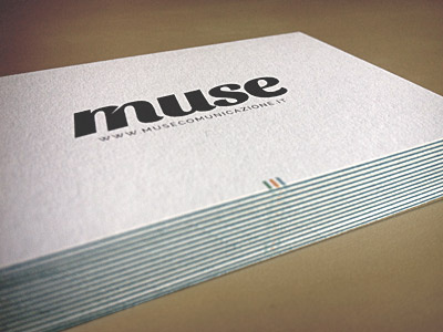 Muse — Business Cards Luxe by Moo v.2 branding business card business cards cards design logo logo design luxe moo muse comunicazione print