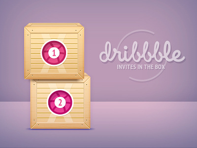 Dribbble Giveaway 2(new) Invites box draft dribbble giveaway invitation invites muse comunicazione
