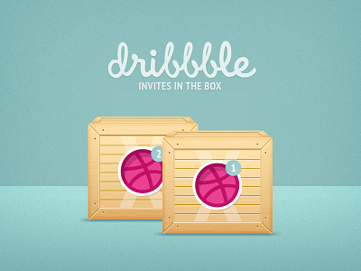 New Dribbble Giveaway • x2 Invites box draft dribbble giveaway invitation invites muse comunicazione