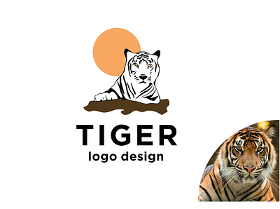 Tiger art branding clean design flat graphic design icon illustrator lettering logo minimal tiger ui ux vector web