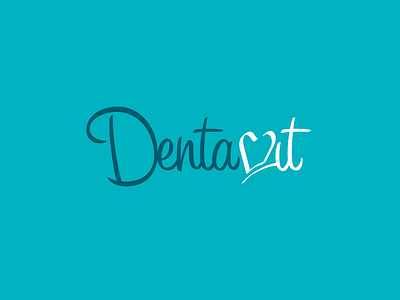 Dentavit clinic dentist flat graphic design hospital logo medical medical center typography vector