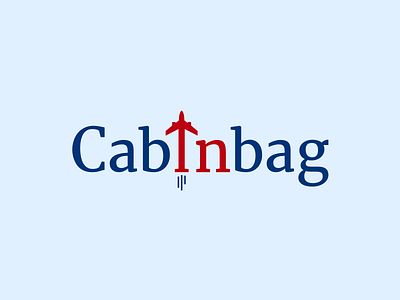 Cabinbag aircraft branding design flat flight graphic design logo minimal typography vector