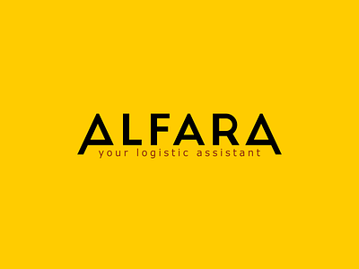 Alfara branding design flat graphic design logo minimal train typography vector wagon