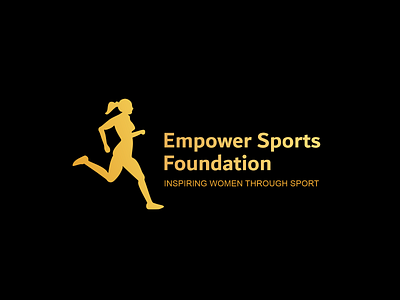 Empower Sports Foundation design empower flat foundation graphic design logo minimal sport vector