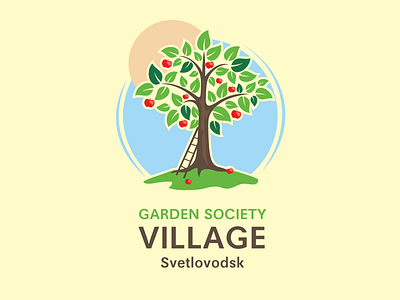 Garden Society Village art branding design garden graphic design logo society vector village