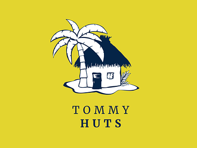 Tommy Huts art branding design graphic design house illustration logo palm swine vector