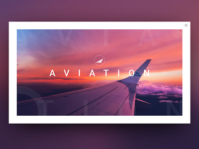 Minimalistic Website for the Aviation Industry