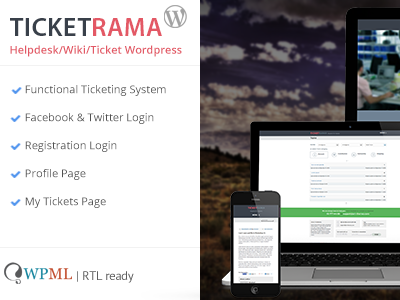 TicketRama. Large Preview business corporate forum helpdesk knowledgebase marketing support ticket wiki