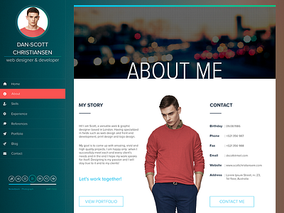 iSPY - CV/Resume/Blog HTML Template clean cv design flat html multipurpose photoshop portfolio responsive ui web website