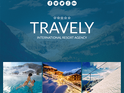 Travely - Tourism Email + Template Builder Access business design email flat multipurpose newsletter photoshop psd travel ui web website