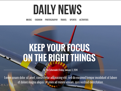 DailyNews - Magazine | Blog | Personal WordPress Theme