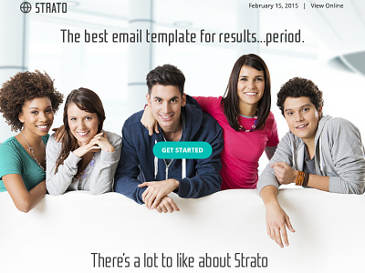 Strato - Responsive Email + Builder Access business clean design email flat multipurpose newsletter photoshop psd ui web website