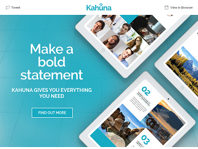 Kahuna - Giant Multipurpose Email + Builder Access business clean design email flat multipurpose newsletter photoshop psd ui web website