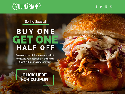 Culinarian - Multipurpose Restaurant Email + Builder Access