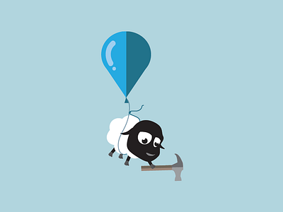 Balloon Sheep balloon digital illustration sheep vector