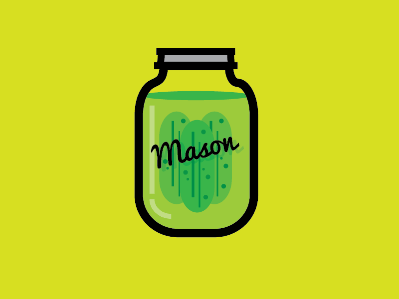 Mason Jar Dance Party dance fireflies flat gif jar lemonade mason party pickles