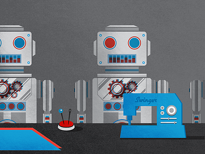 Robot Sewing machine robot sewing