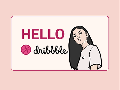 Hello dribbble adobe illustrator best best shot design dribbble figma first shot illustration illustrator minimal shot ui uidesign ux vector web web design