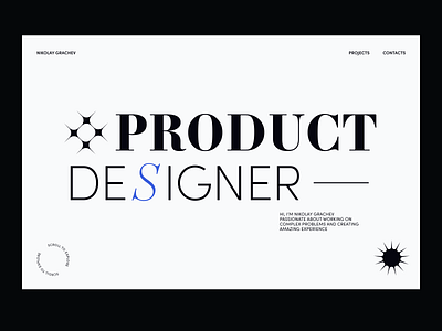 Product design portfolio black white designer portfolio product ui ux
