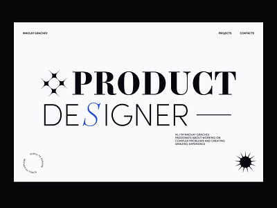 Product design portfolio