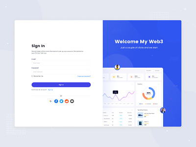 Sign In page Concept branding dashbaord ui design minimal sign in page sign up page ui uiux web ui