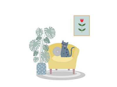 cat art design illustration